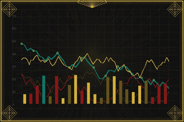 彩票平台数据分析师招募装饰艺术风插画